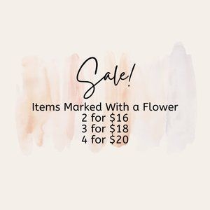 🌻Sale! Items marked with flower apply.